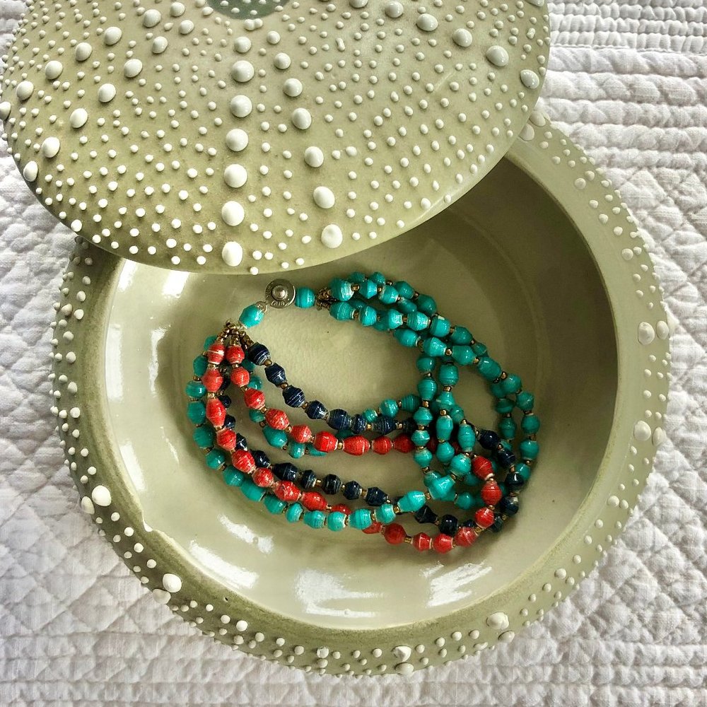 Teng Yue Recycled Paper Bead Bracelet